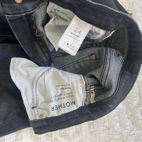 Mother denim size 24 rascal snippet frayed ankle - Picture 2 of 4